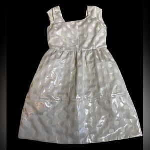 American Eagle Outfitters‎ White cream polka dot Mini Dress pockets size 4